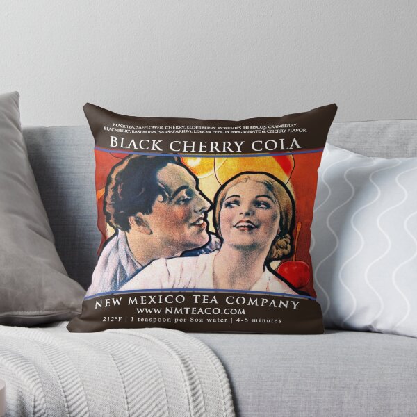 Black Cherry Cola Throw Pillow