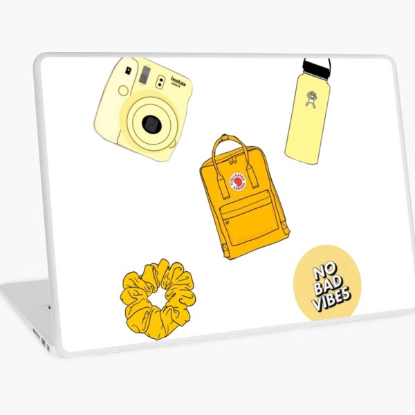 Download Yellow Aesthetic Tech Accessories Redbubble PSD Mockup Templates