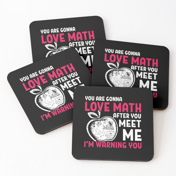Item preview, You're Gonna Love Math After You Meet Me I'm Warning You Funny School Math Teacher Gift designed and sold by Dressed For Duty.