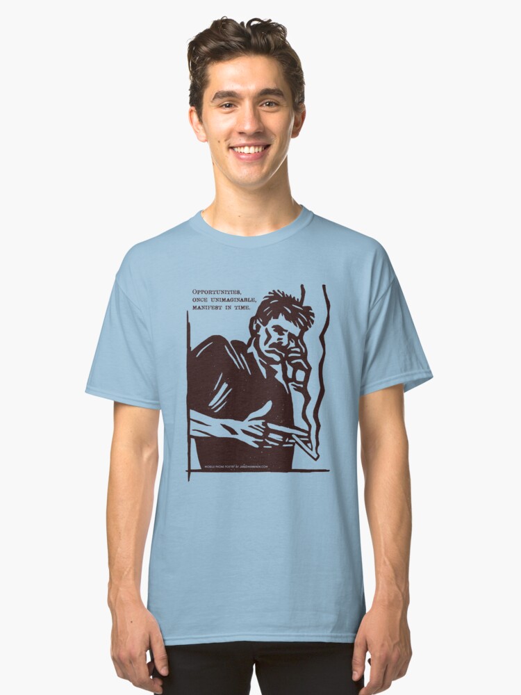 Alternate view of Mobile Phone Poetry Classic T-Shirt