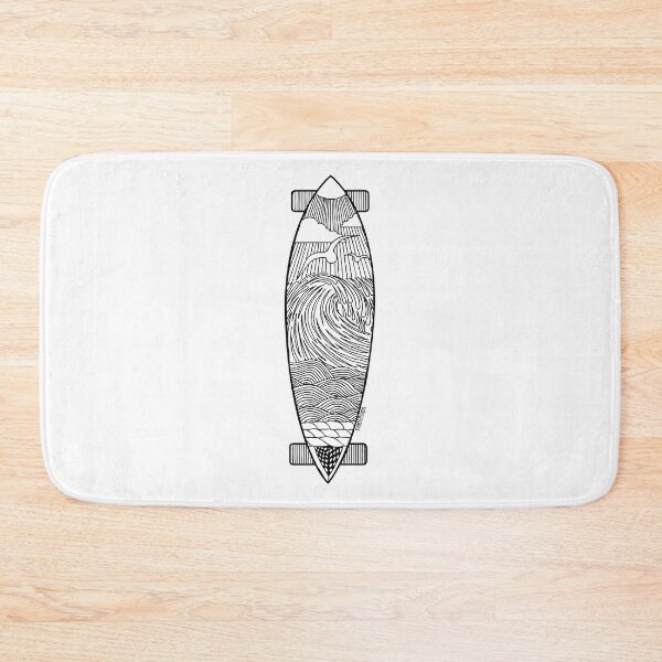 Item preview, Longboard Wave T Shirt designed and sold by Fangpunk.