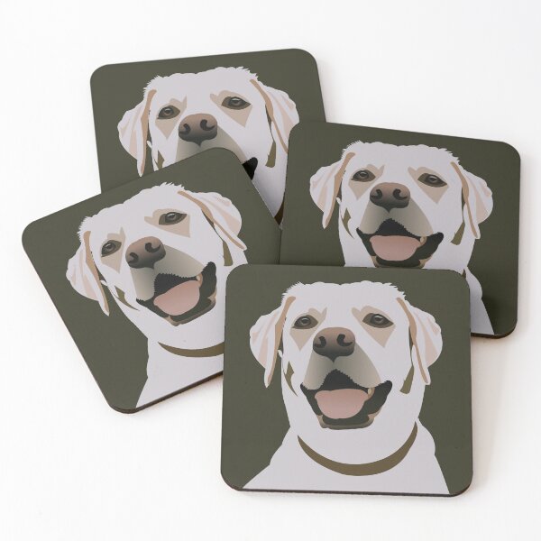 Item preview, Leonardo the Yellow Labrador designed and sold by KCPetPortraits.