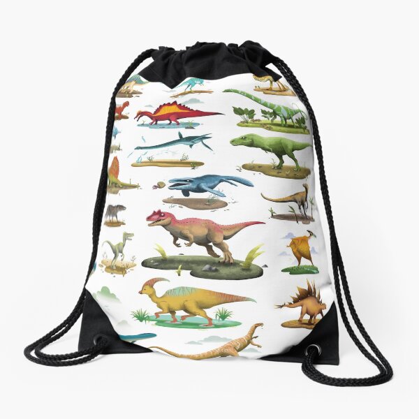 Cartel de dinosaurio para niños Mochila saco