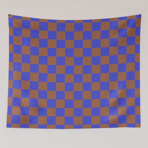 Item preview, Checkered Blue and Brown  designed and sold by lornakay.
