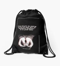 One Direction Lyrics Drawstring Bag