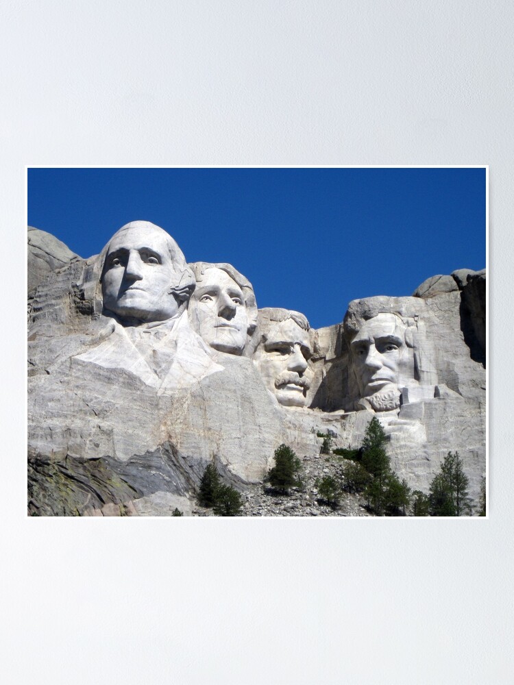 Mount Rushmore Poster By Rraible Redbubble