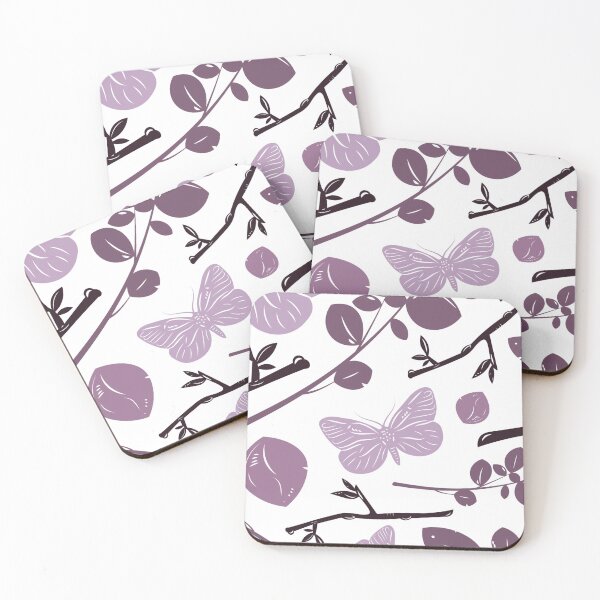 Item preview, Purple Butterflies with Leaves and Twigs designed and sold by gsproductsgs.
