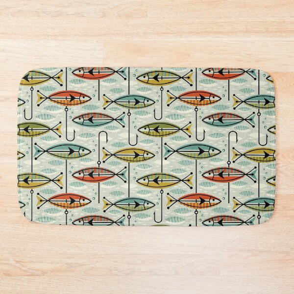Item preview, Retro Color Block Fish designed and sold by studioxtine.