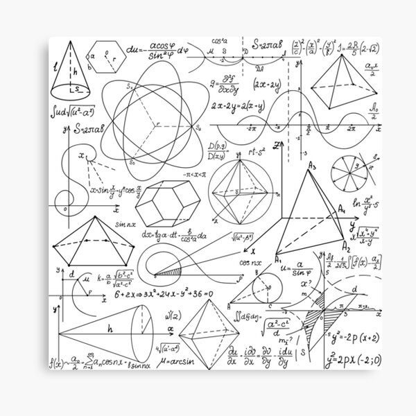 Math Equations #Math #Equations #MathEquations Canvas Print