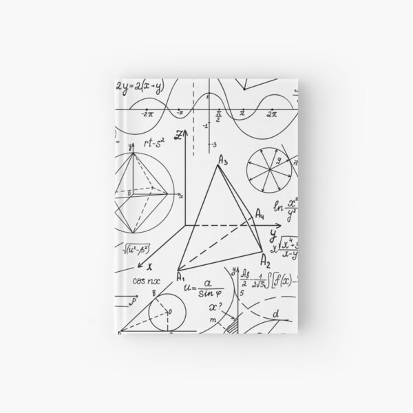 Math Equations #Math #Equations #MathEquations Hardcover Journal