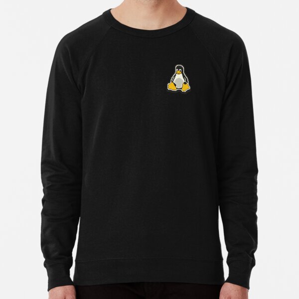 Linux Tux Pixel Art Lightweight Sweatshirt