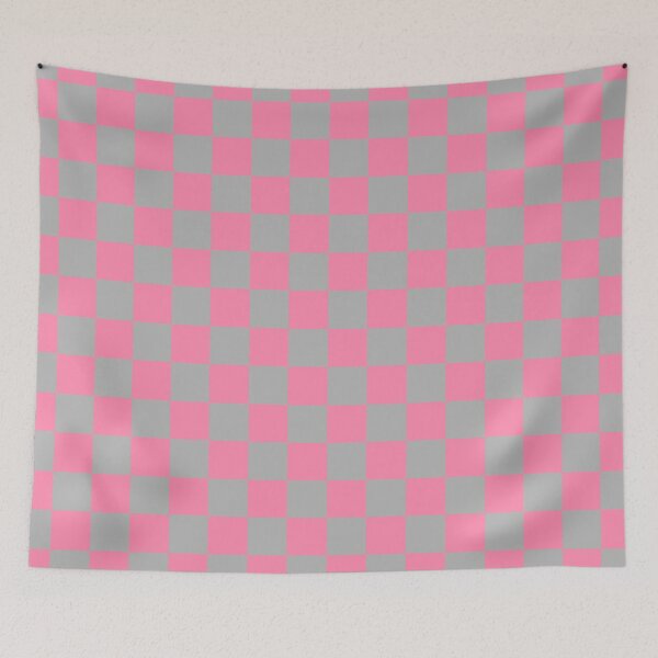 Item preview, Checkered Pink and Silver   designed and sold by lornakay.