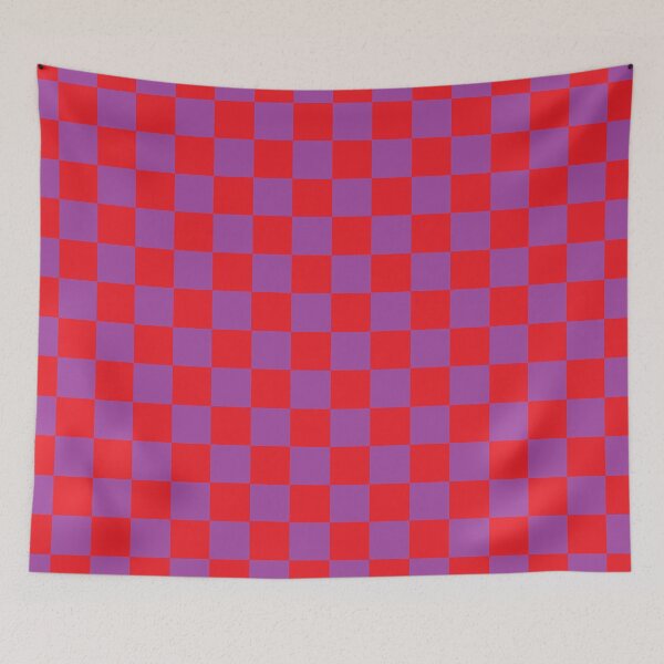 Item preview, Checkered Purple and Red  designed and sold by lornakay.
