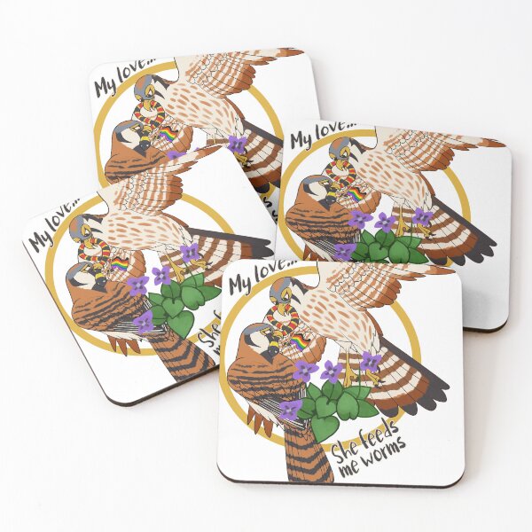 Item preview, Lesbian Kestrels designed and sold by Osprey W.