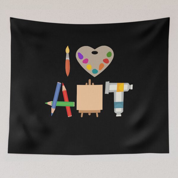 Item preview,  I Love Art Fun Colorful Future Artist and Crafts Gift designed and sold by Dressed For  Duty.