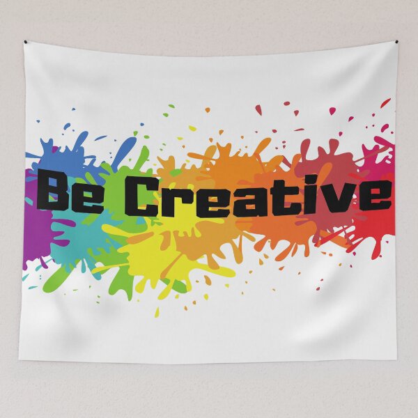 Item preview, Be Creative paint splash  designed and sold by Isha Dibua.