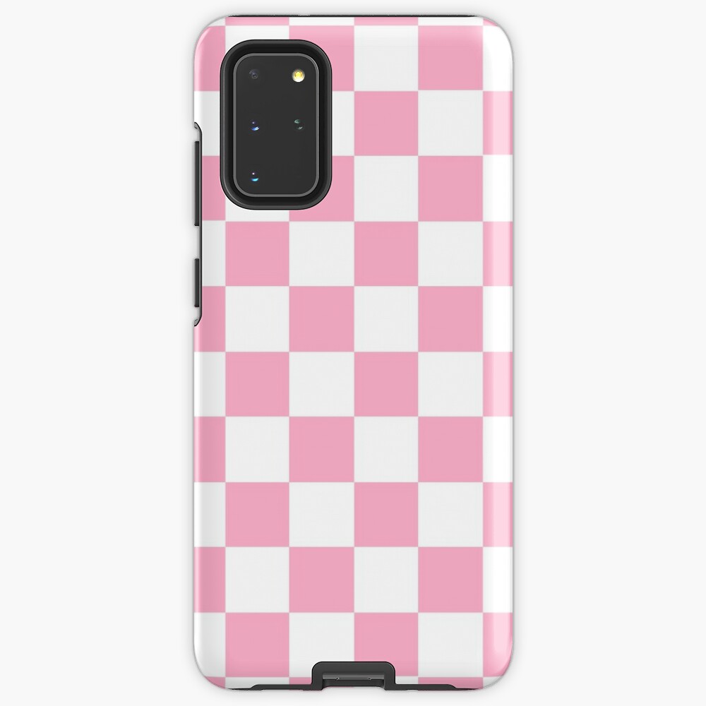 Samsung Galaxy S21 Plus Premium Phone Case Pink Checkerboard