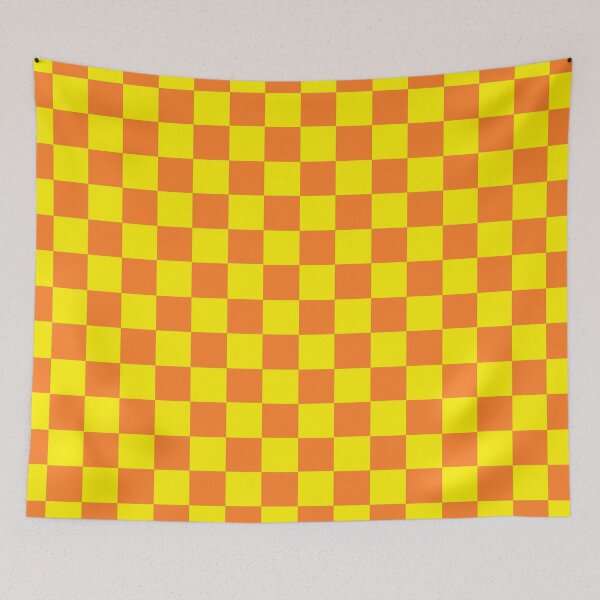 Item preview, Checkered Yellow and Orange  designed and sold by lornakay.