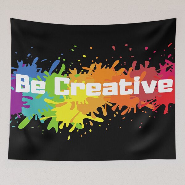 Item preview, Be Creative paint splash  designed and sold by Isha Dibua.
