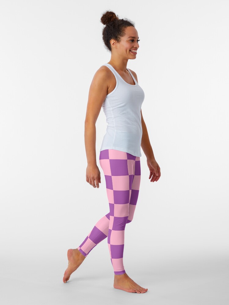 Argyle Leggings for Women Womens Beige Brown Leggings W/ Argyle Checkered  Patterned Print Non See Through Sports Leggings for Gym or Yoga 