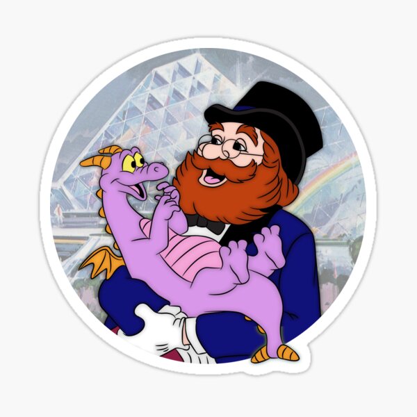 EPCOT Figment Sticker Dreamfinder Dragon Disney Flower and Garden