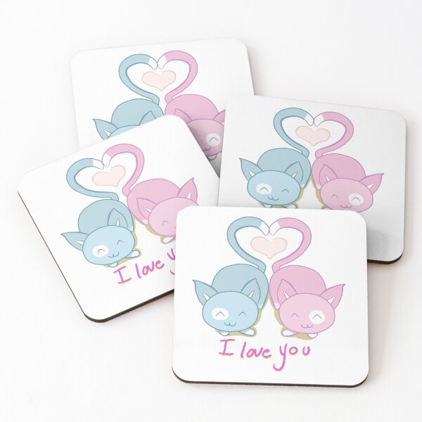 Item preview, I love You - Cats Kittens designed and sold by edithbdraw.