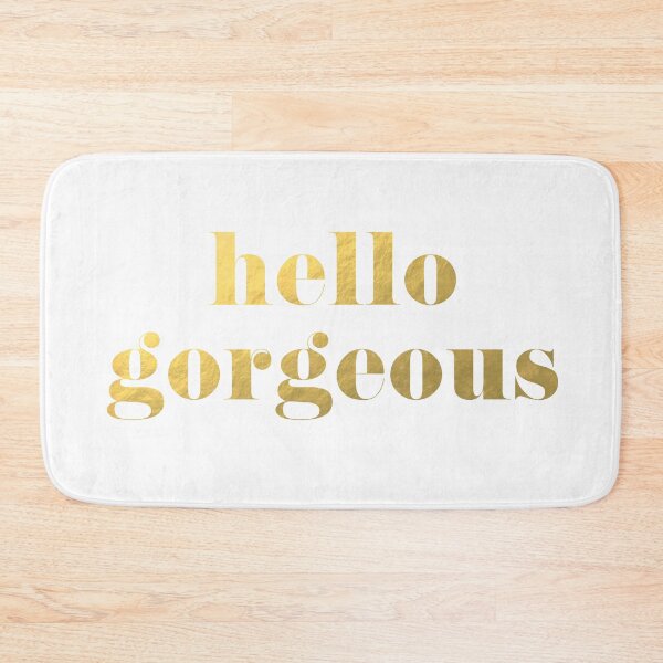 Item preview, Hello Gorgeous Faux Gold Foil designed and sold by tshirtstylist.