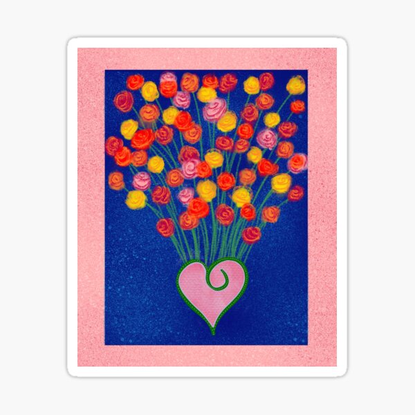 Flowers and love Sticker