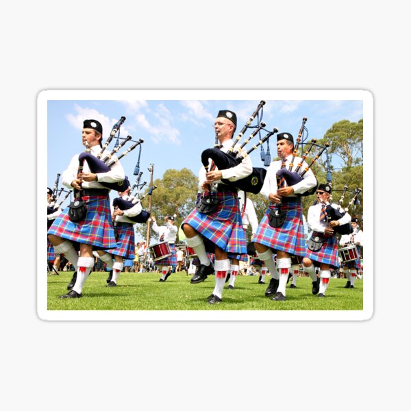 Scottish Highland Pipe & Drum Band  Sticker