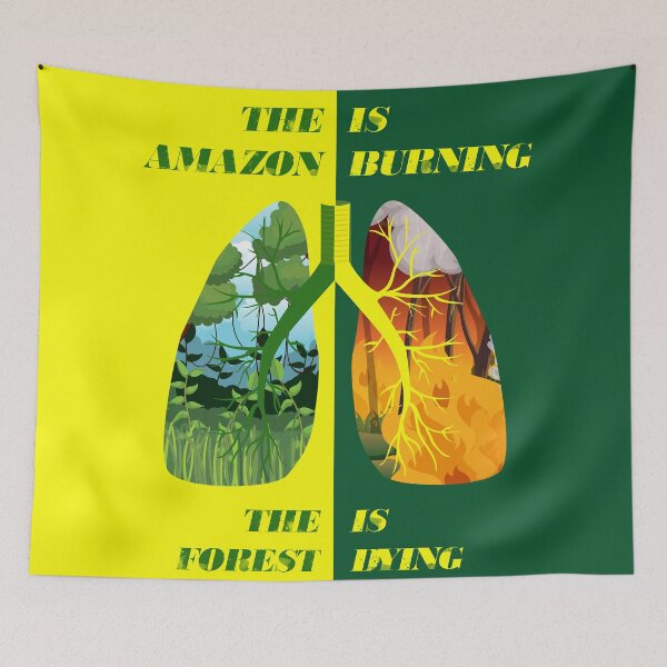 Item preview, The Amazon is burning designed and sold by paulo silveira.