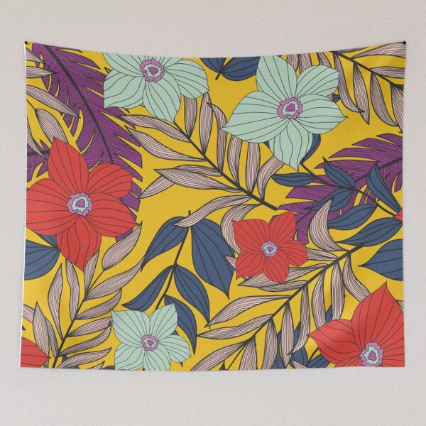 Artikelvorschau, Herrliches buntes Vintages Blumen entworfen und verkauft von pugmom4.