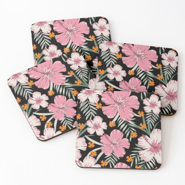 Item preview, Pink and White Tropical Flowers designed and sold by pugmom4.