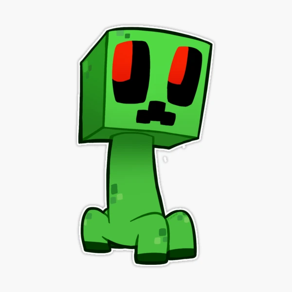 Minecraft Creeper Vector, Sticker Clipart Creeper On Top Of Pieces Of Ice  Cartoon, Sticker, Clipart PNG and Vector with Transparent Background for  Free Download