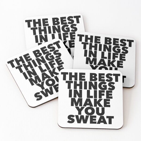 Item preview, The Best Things in Life Make You Sweat designed and sold by RACHEL Tenney.