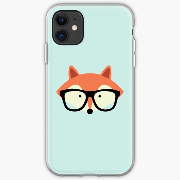 Hipster Red Fox iPhone Soft Case