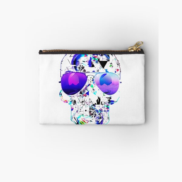 Item preview, Polarized Skull Reflecting a Vaporwave Landscape designed and sold by EightWinds.