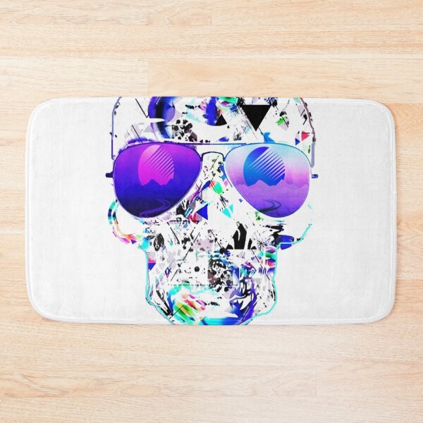 Item preview, Polarized Skull Reflecting a Vaporwave Landscape designed and sold by EightWinds.