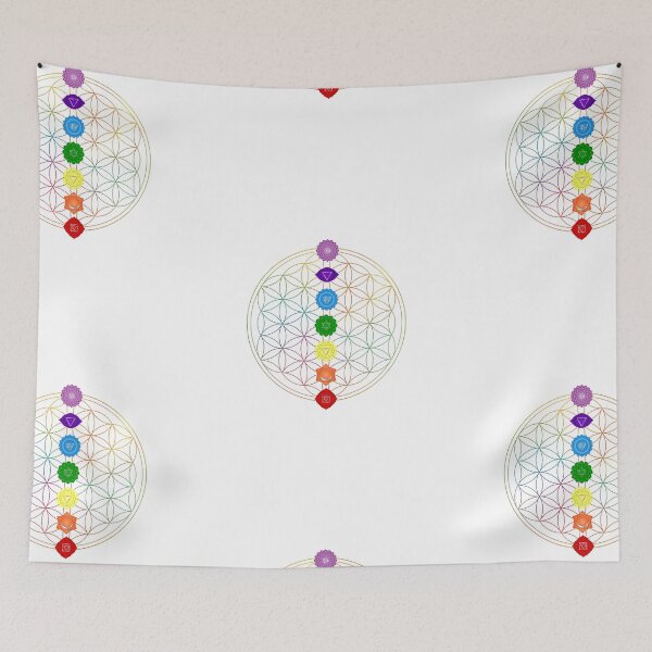 Item preview, Flower of Life Seven Chakras designed and sold by Bluepress.