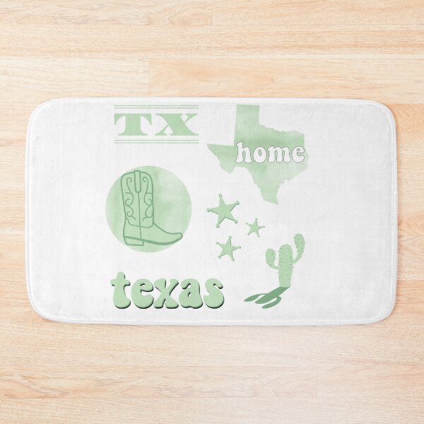 Item preview, Light Green Watercolor Texas US State Sticker Pack designed and sold by The-Goods.