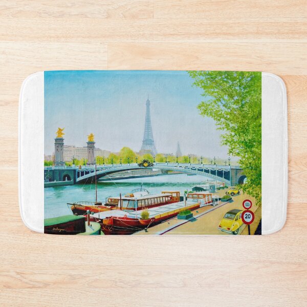 Item preview, Barges on the River Seine, Paris designed and sold by Dai Wynn Fine Art.