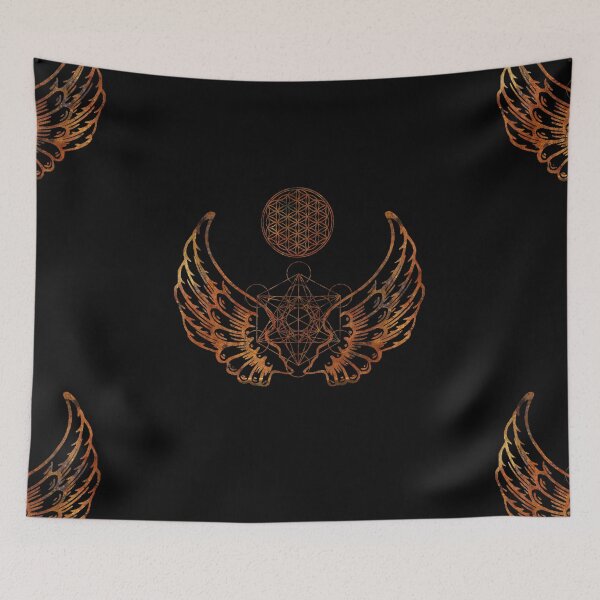 Item preview, Angel Wings Metatron Flower of Life designed and sold by Bluepress.
