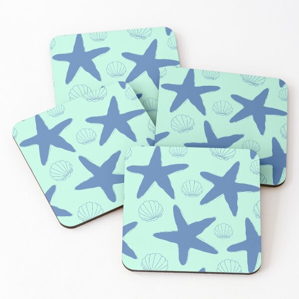 Item preview, Blue Starfish and Seashells designed and sold by gsproductsgs.