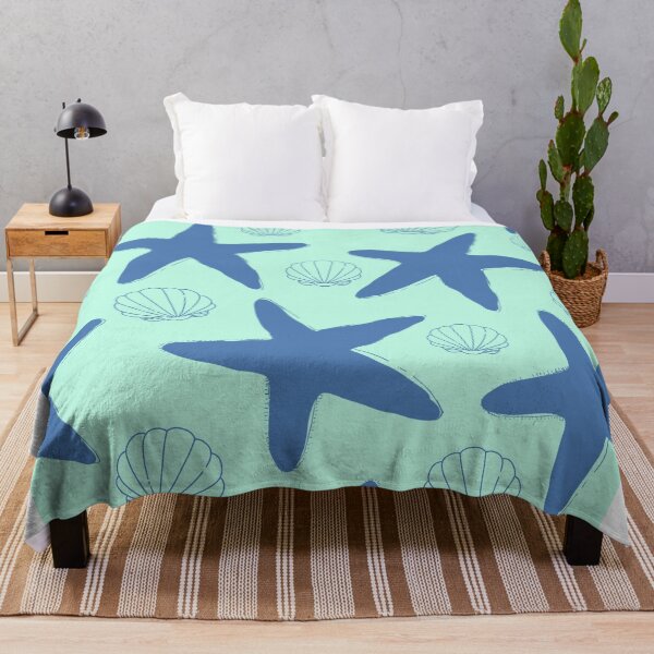 Item preview, Blue Starfish and Seashells designed and sold by gsproductsgs.