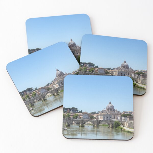 Item preview, Sant'angelo bridge and St. Peter's Basilica - Rome, Italy designed and sold by Ulysse Pixel.