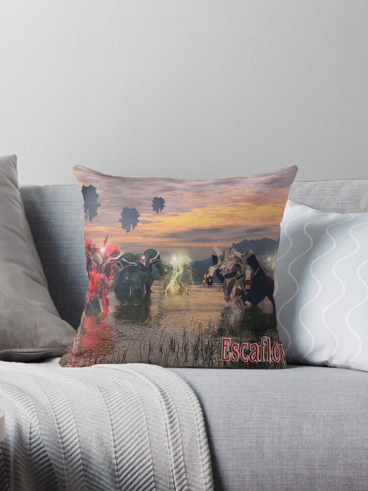 Anime Esca 21 Throw Pillow By Poly2poly