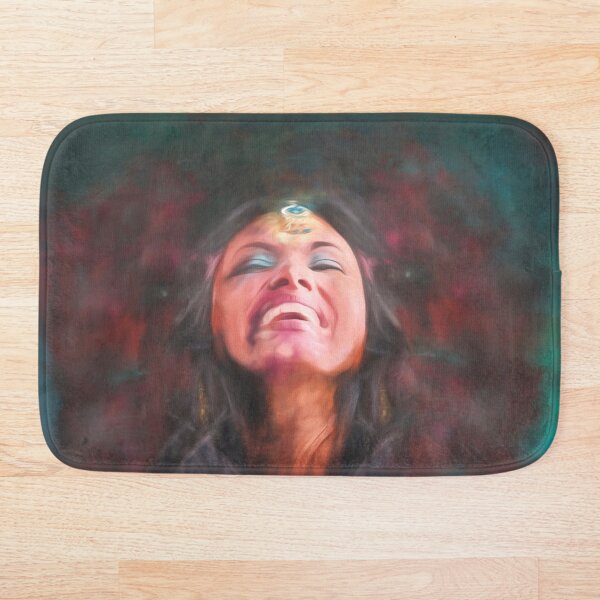 Dancer in Darkness (digital painting) Bath Mat