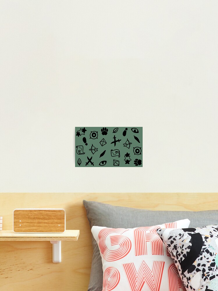 Thumbnail 2 of 3, Photographic Print, Classic Pattern - Ranger - Stark Black designed and sold by Spatial.