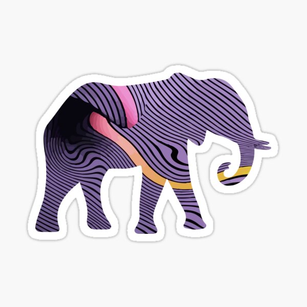 Impala Currents Elephant Full Body Sticker