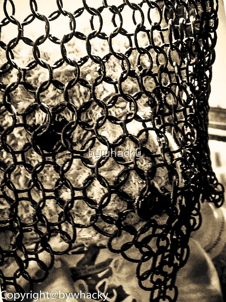 Thumbnail 3 of 3, Sticker, Chain Mail Bear designed and sold by bywhacky.