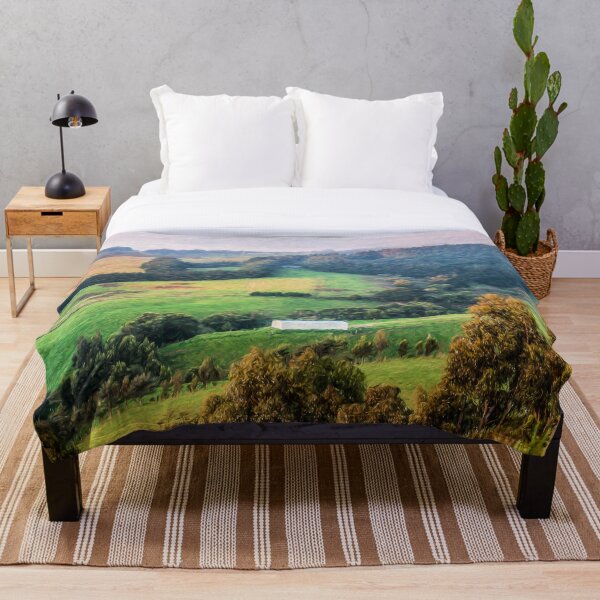Dream Valley (digital painting) Throw Blanket